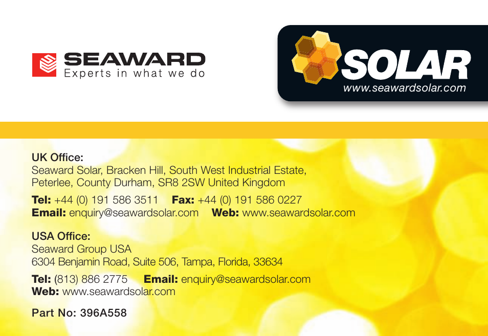 Seaward Solar Survey User Manual | Page 2 / 4