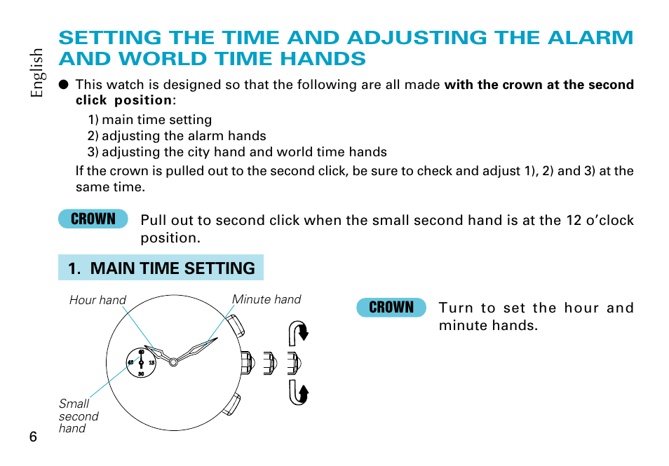 Seiko 5T82 User Manual | Page 6 / 26