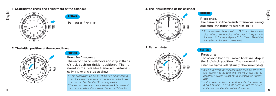Seiko 6A32 User Manual | Page 5 / 8