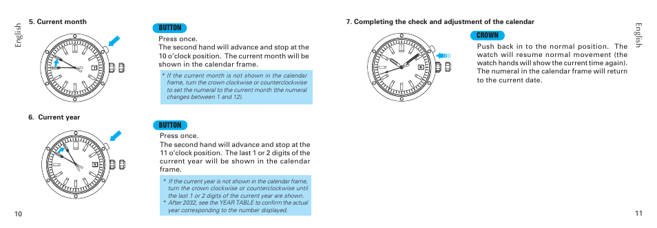 Seiko 6A32 User Manual | Page 6 / 8