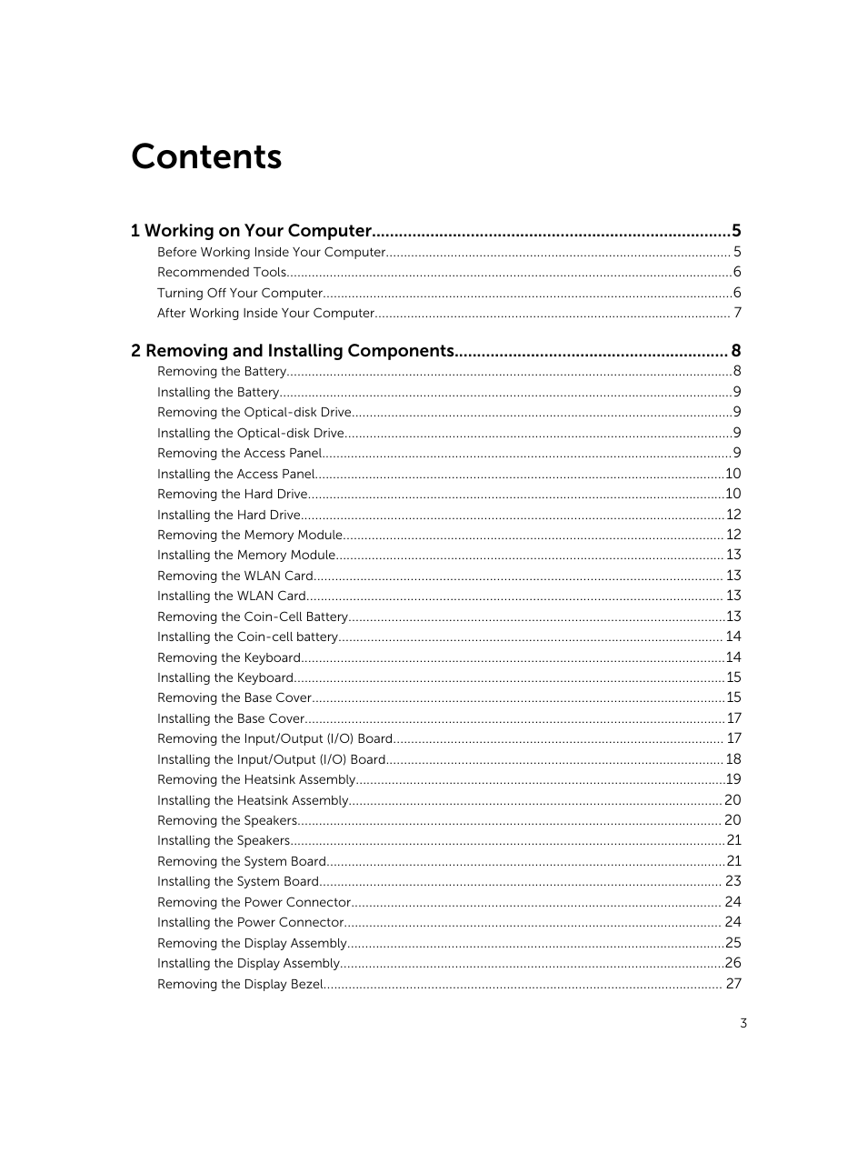 Dell Vostro 15 3558 User Manual | Page 3 / 50