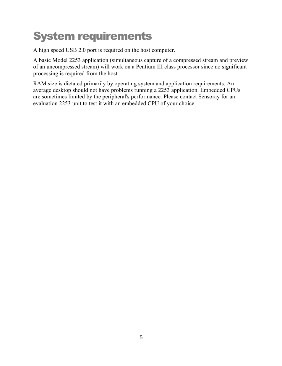 System requirements | Sensoray 2253 User Manual | Page 7 / 19