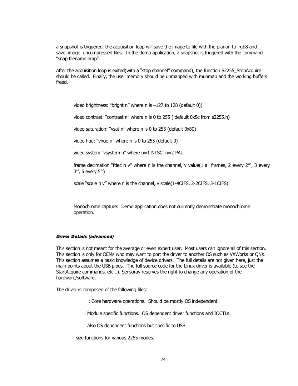 Sensoray 2255 User Manual | Page 24 / 33