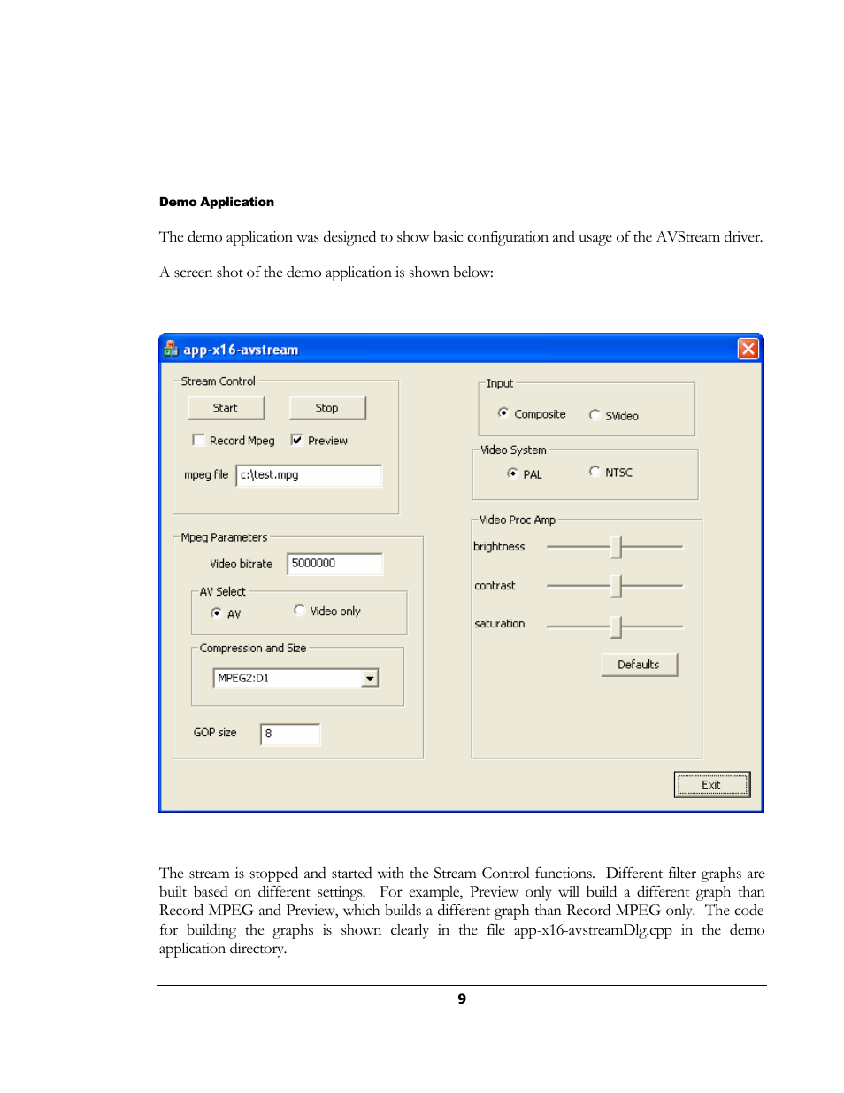 Sensoray 616 AVStream DirectShow User Manual | Page 9 / 10