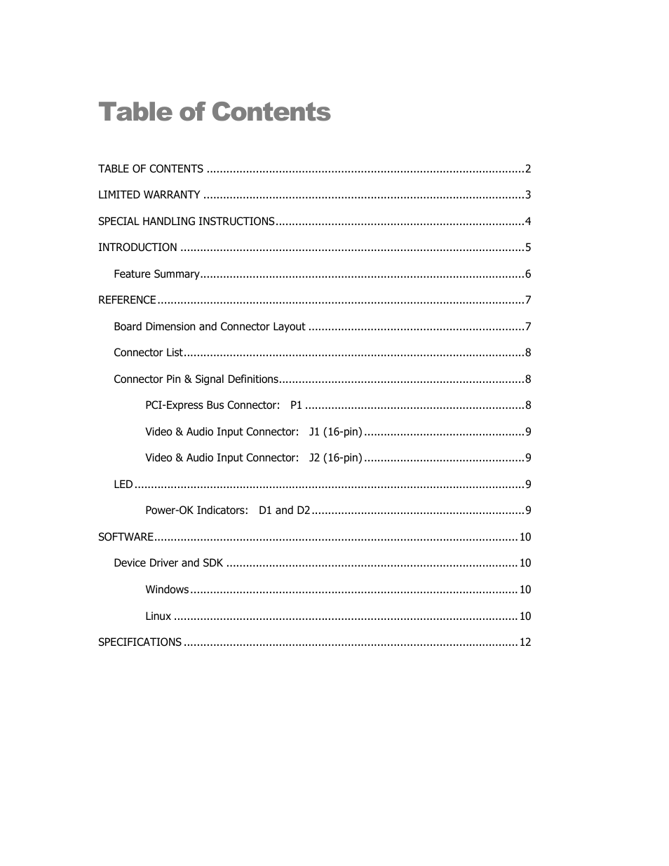 Sensoray 1012 User Manual | Page 2 / 12