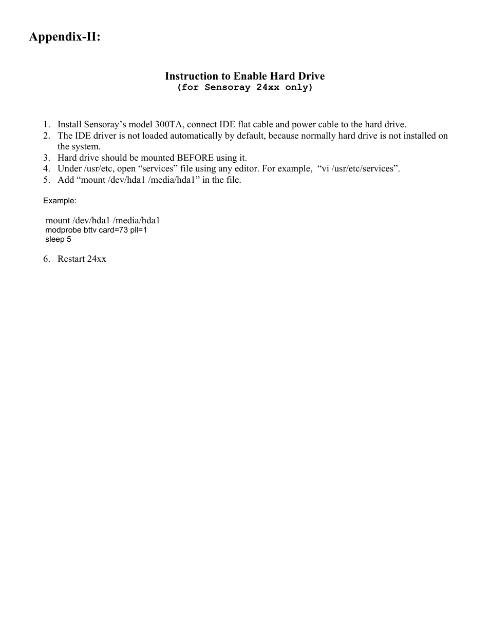 Appendix-ii | Sensoray 2411 User Manual | Page 10 / 11