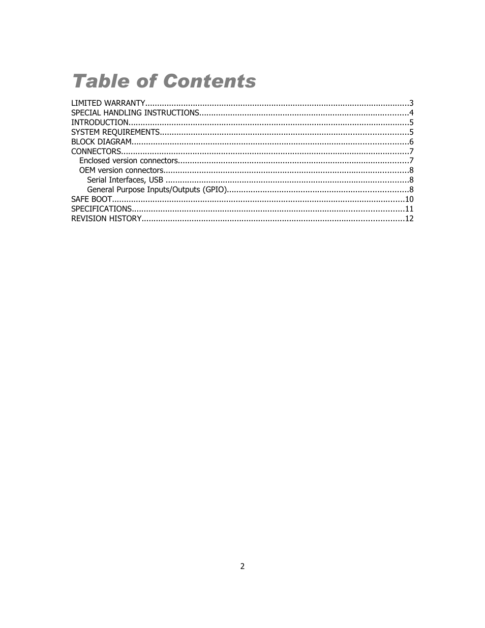 Sensoray 2263 User Manual | Page 2 / 12