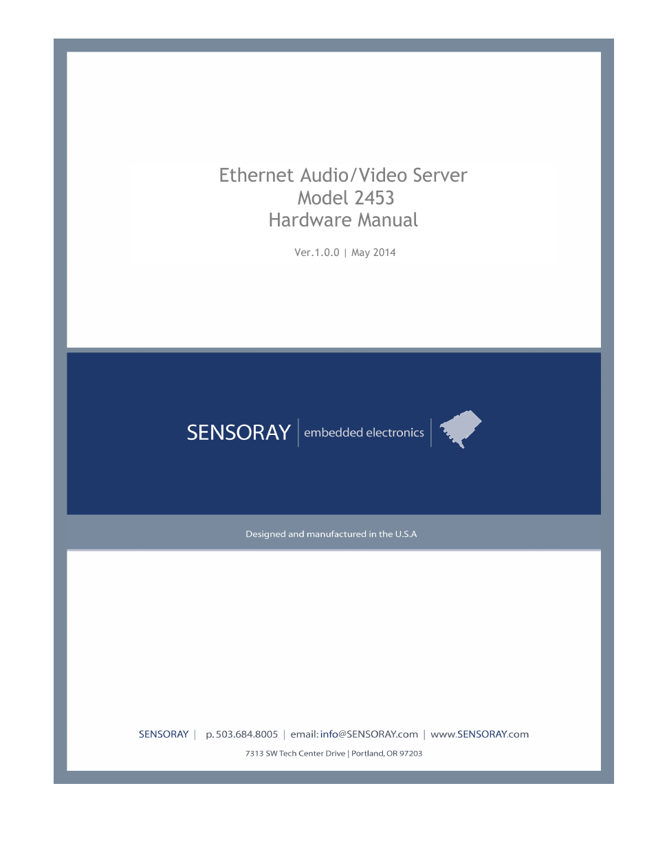 Sensoray 2453 User Manual | 27 pages