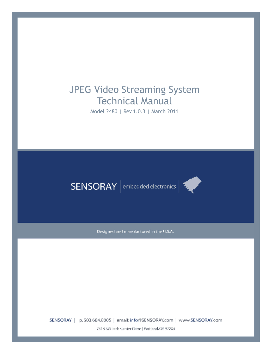 Sensoray 2480 User Manual | 10 pages