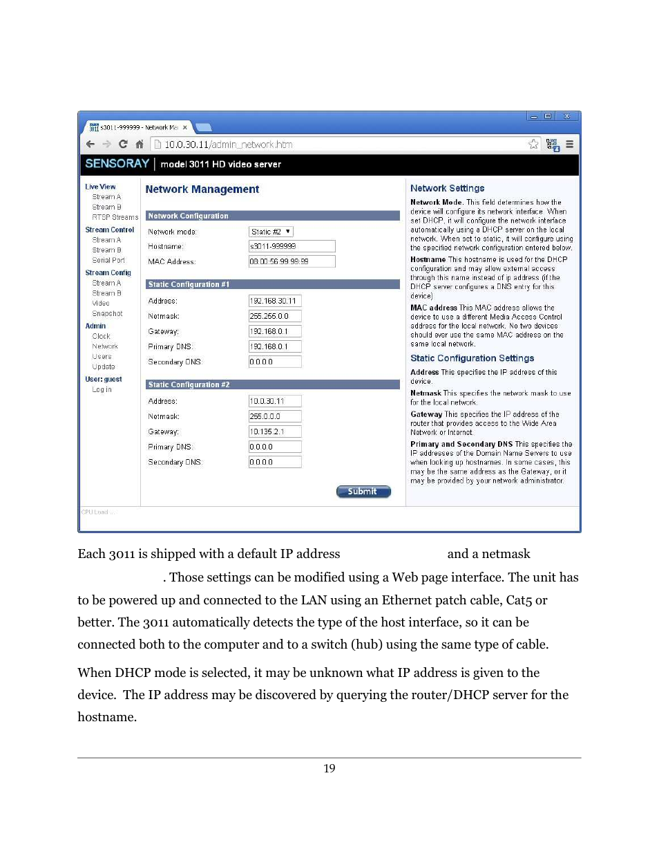 Sensoray 3011S User Manual | Page 19 / 29