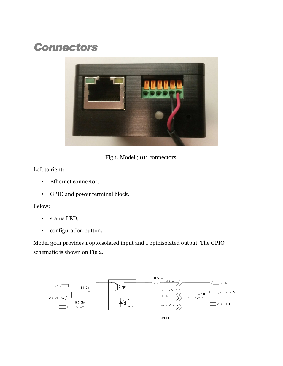 Connectors | Sensoray 3011S User Manual | Page 5 / 29
