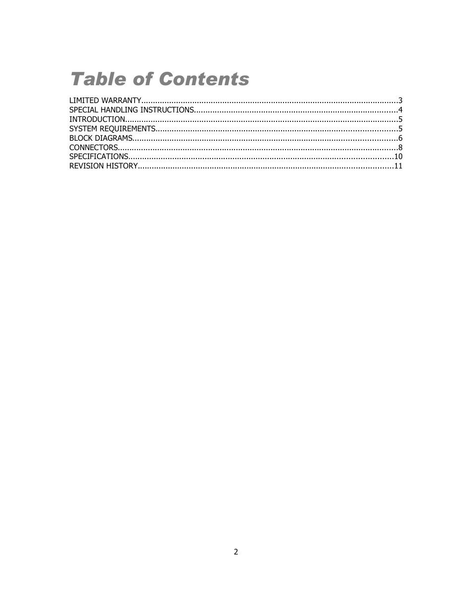 Sensoray 819 User Manual | Page 2 / 11