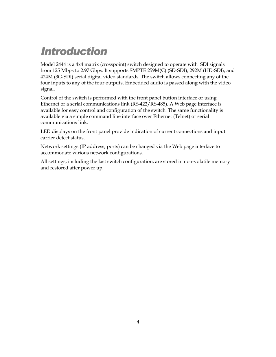 Introduction | Sensoray 2444 User Manual | Page 4 / 19
