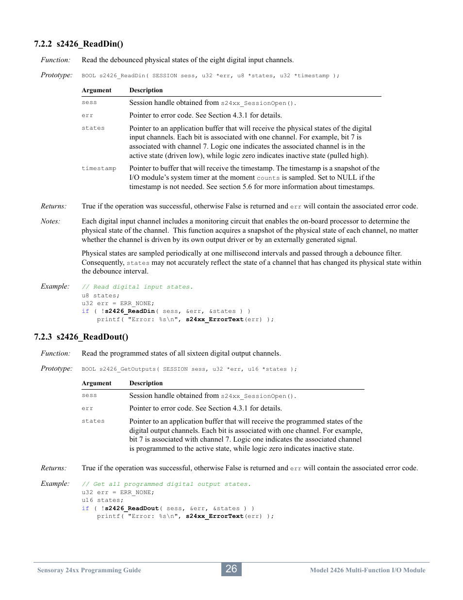 Sensoray 2410 API User Manual | Page 30 / 39