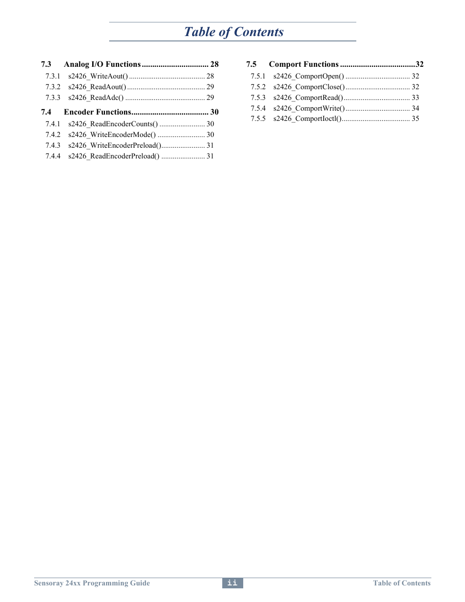 Sensoray 2410 API User Manual | Page 4 / 39