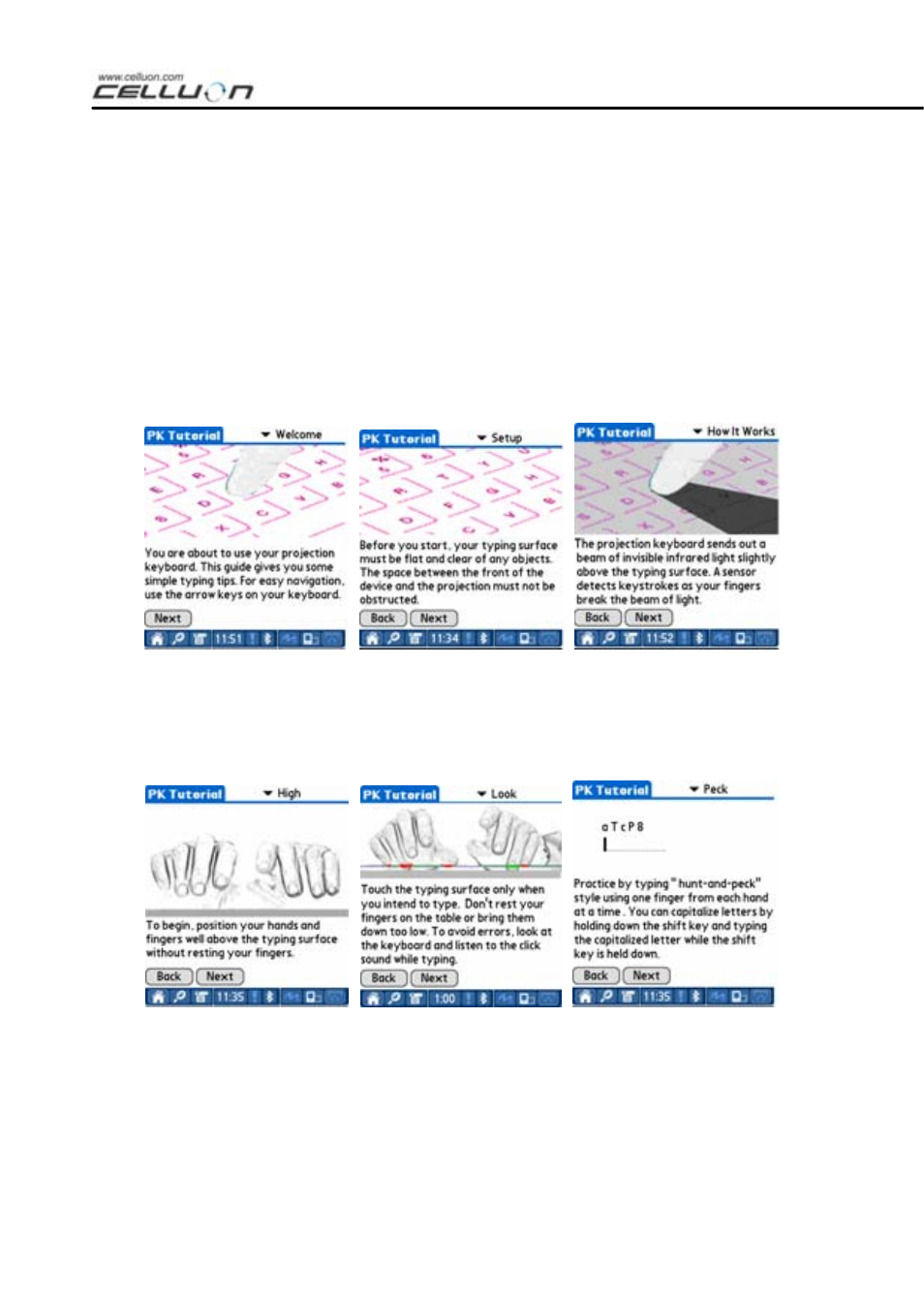 Celluon LASERKEY CL800BT User Manual | Page 50 / 66