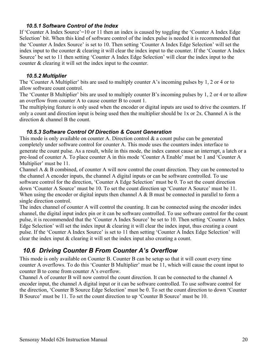 Sensoray 626 User Manual | Page 22 / 32