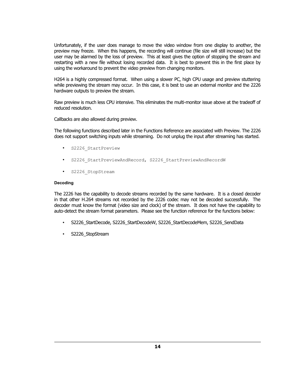 Decoding | Sensoray 2224 Windows User Manual | Page 14 / 94