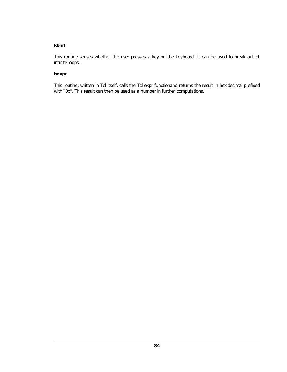 Kbhit, Hexpr | Sensoray 2224 Windows User Manual | Page 84 / 94