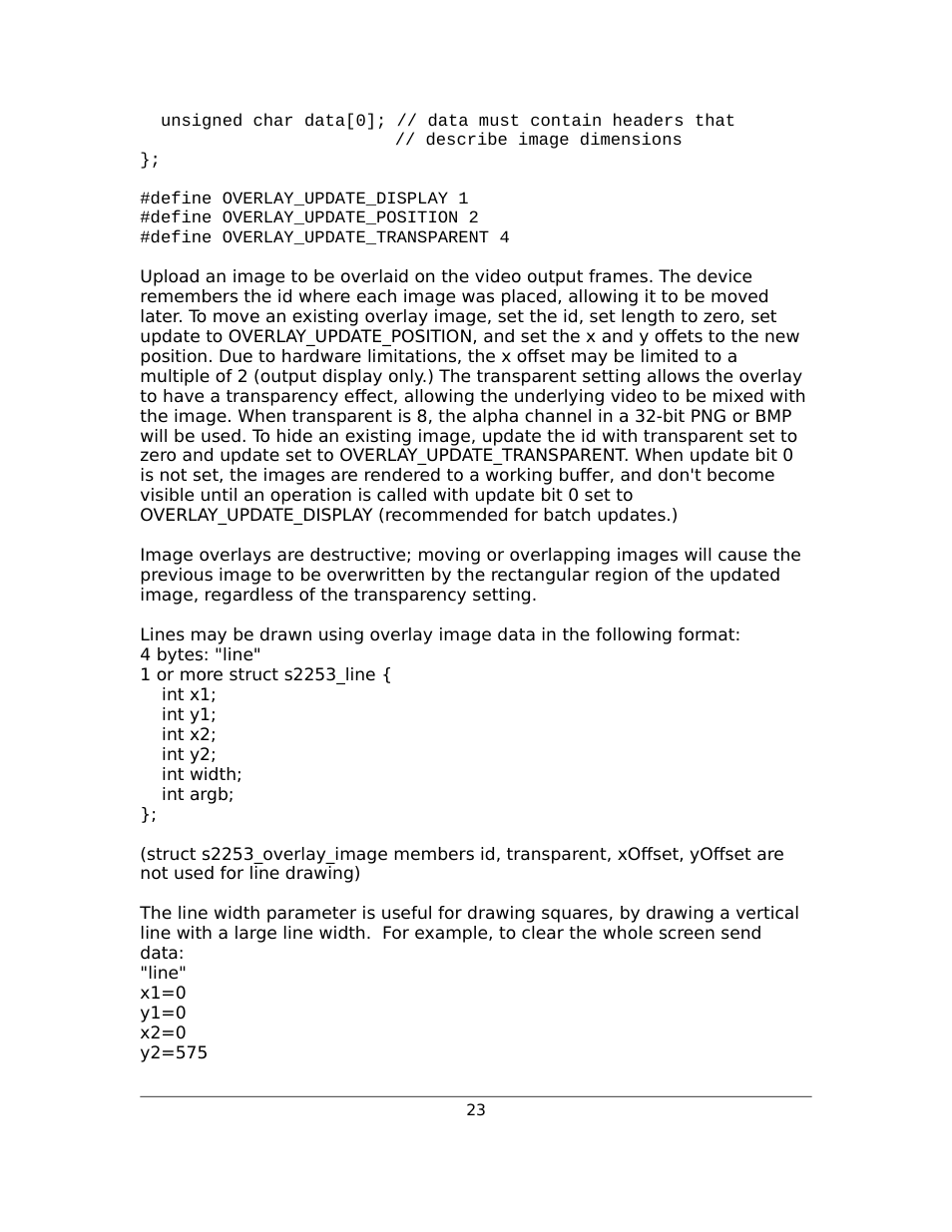 Sensoray 2253 Linux User Manual | Page 23 / 36