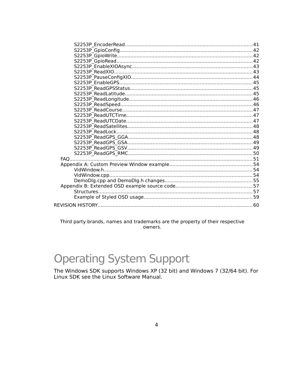Operating system support | Sensoray 2253 Windows User Manual | Page 4 / 60