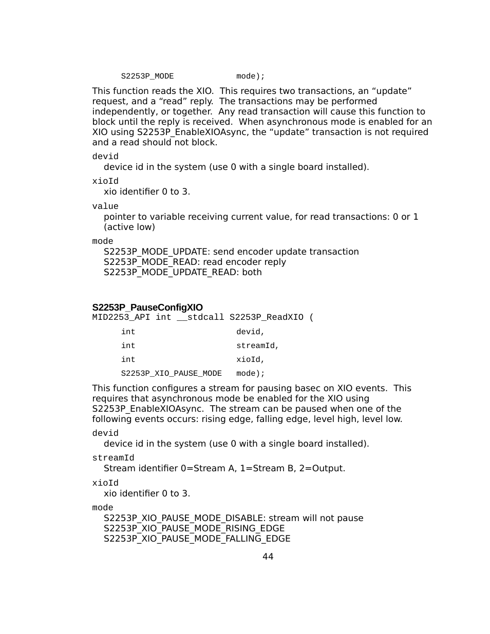 S2253p_pauseconfigxio | Sensoray 2253 Windows User Manual | Page 44 / 60