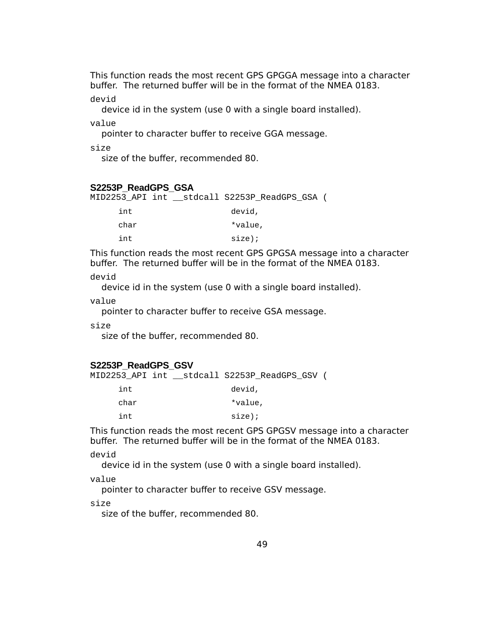 S2253p_readgps_gsa, S2253p_readgps_gsv | Sensoray 2253 Windows User Manual | Page 49 / 60