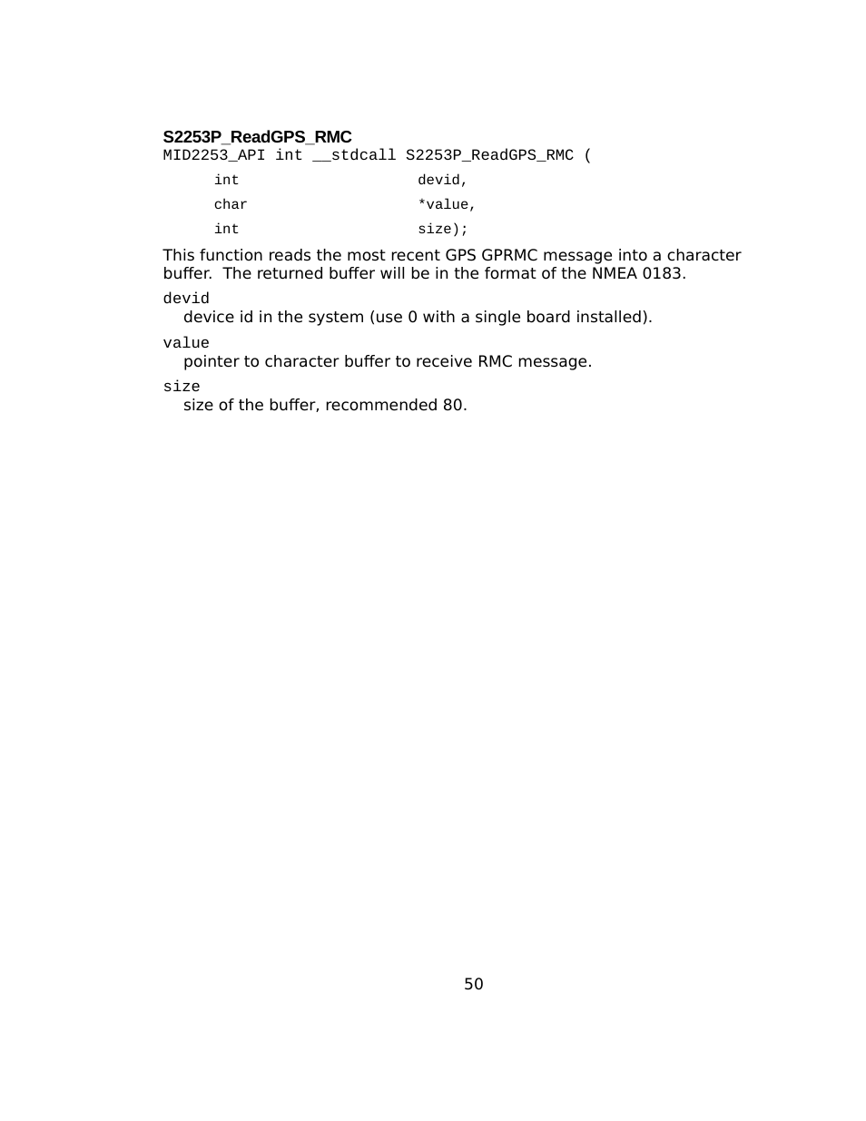 S2253p_readgps_rmc | Sensoray 2253 Windows User Manual | Page 50 / 60