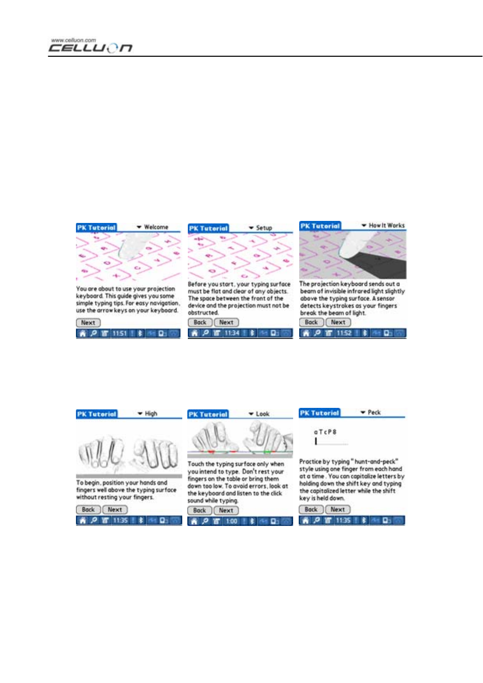 Celluon BLUETOOTH CL800BT User Manual | Page 50 / 66