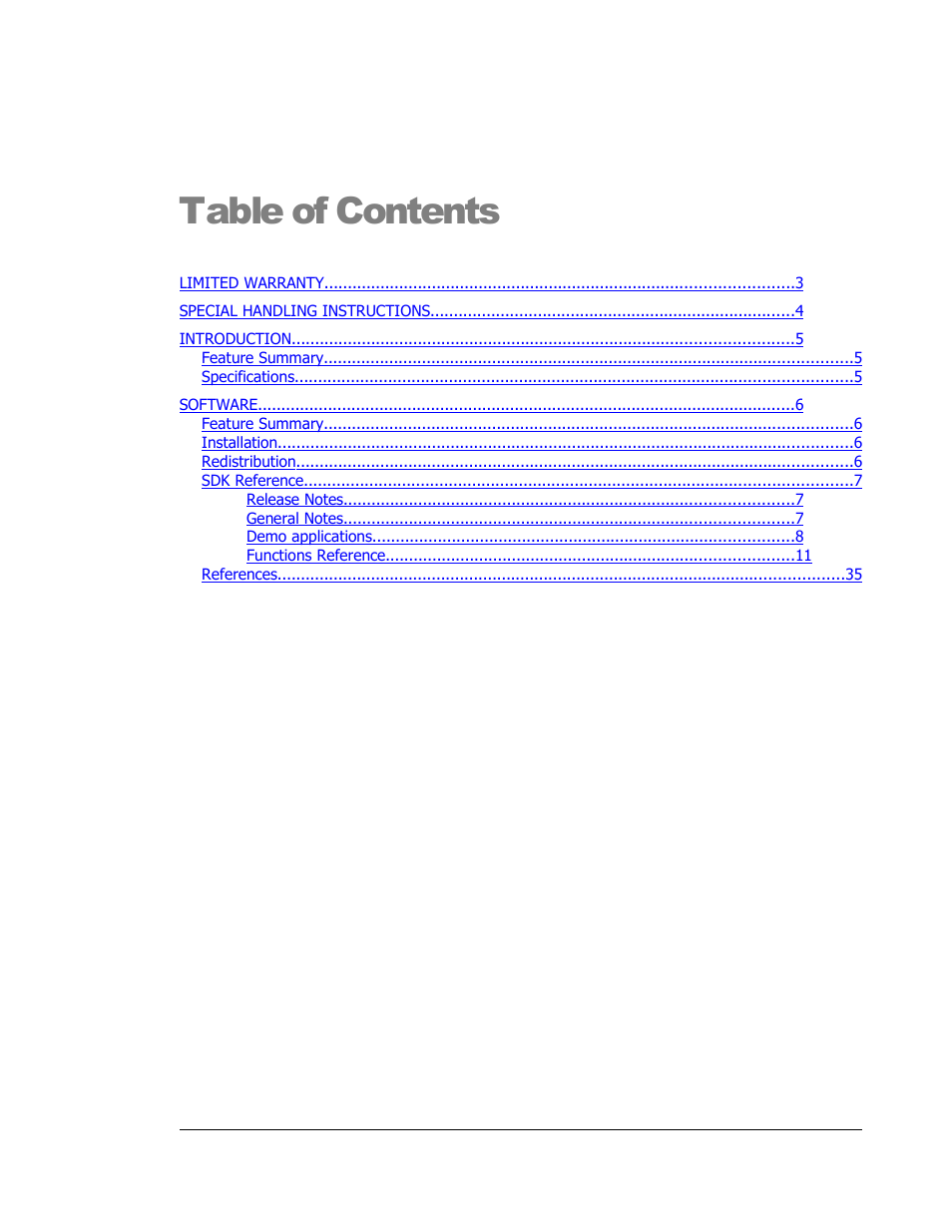 Sensoray 614 Windows User Manual | Page 2 / 35