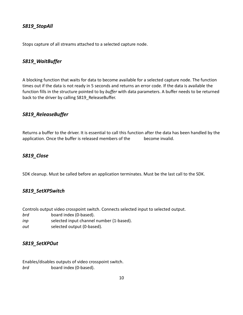 Sensoray 819 Windows SDK User Manual | Page 10 / 16