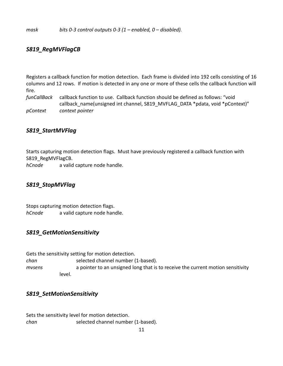 Sensoray 819 Windows SDK User Manual | Page 11 / 16