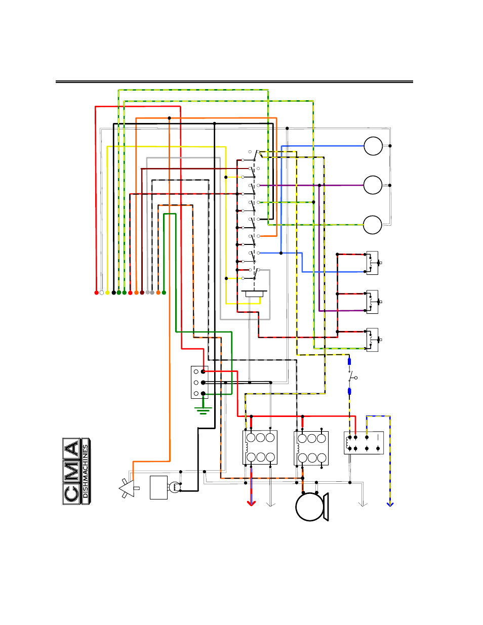 Electrical diagram, Re v . 1 .0 3 | CMA Dishmachines GL-X User Manual | Page 18 / 19