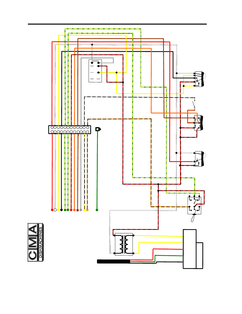 Electrical diagram, Re v . 1 .0 2 | CMA Dishmachines GL-X User Manual | Page 19 / 19