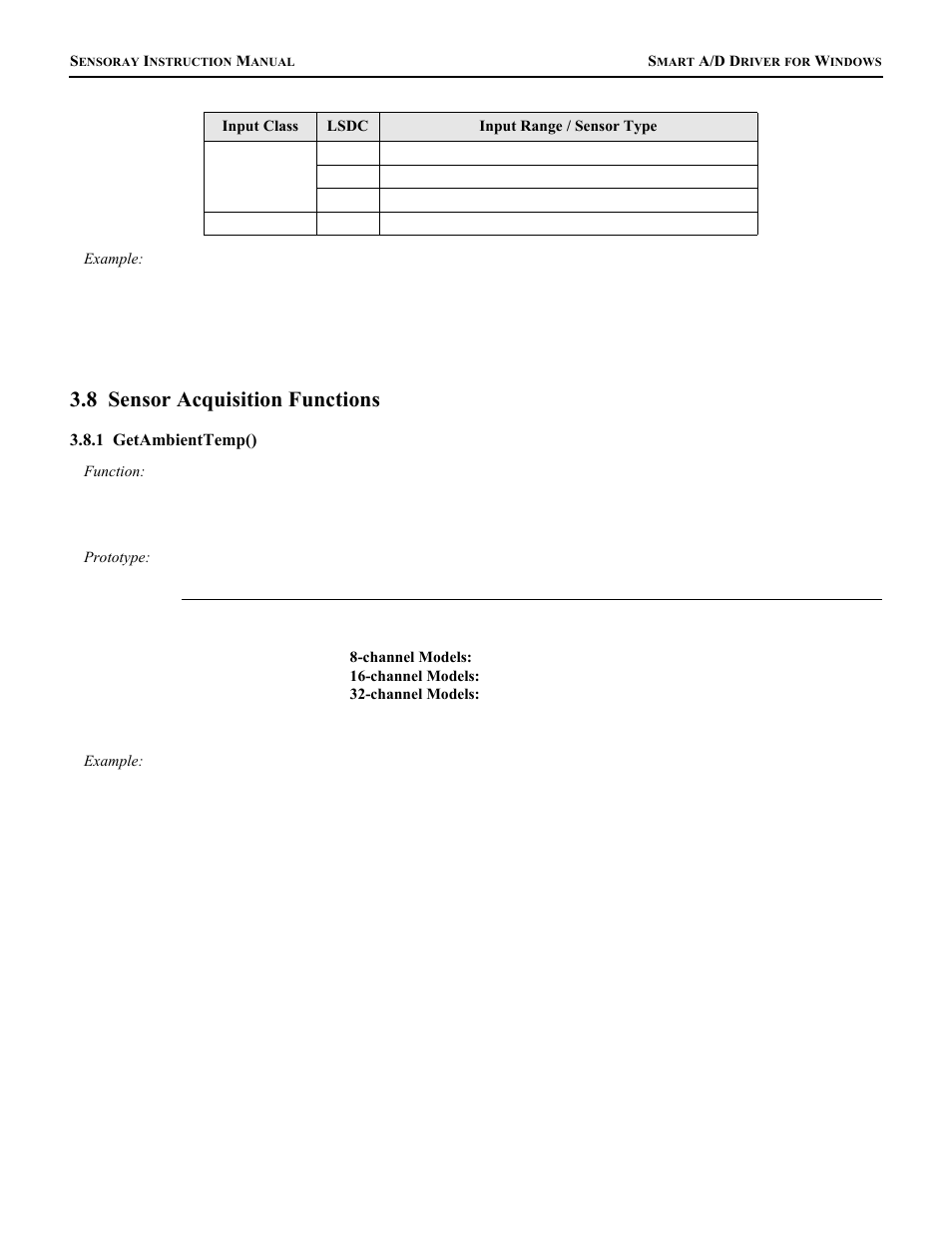 8 sensor acquisition functions | Sensoray Smart A/D User Manual | Page 15 / 19