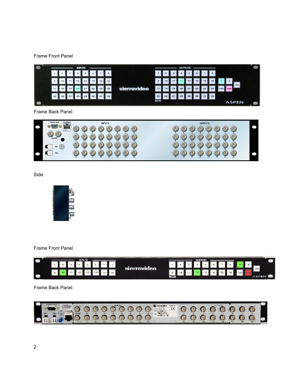 Sierra Video 3232HD-3G User Manual | Page 12 / 70