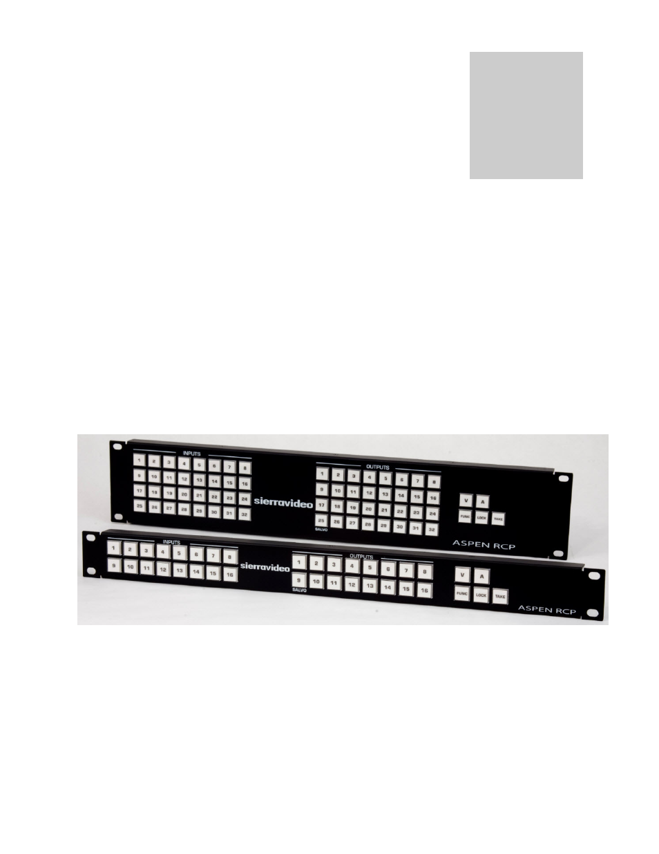 Overview | Sierra Video RCP-1616 User Manual | Page 11 / 50