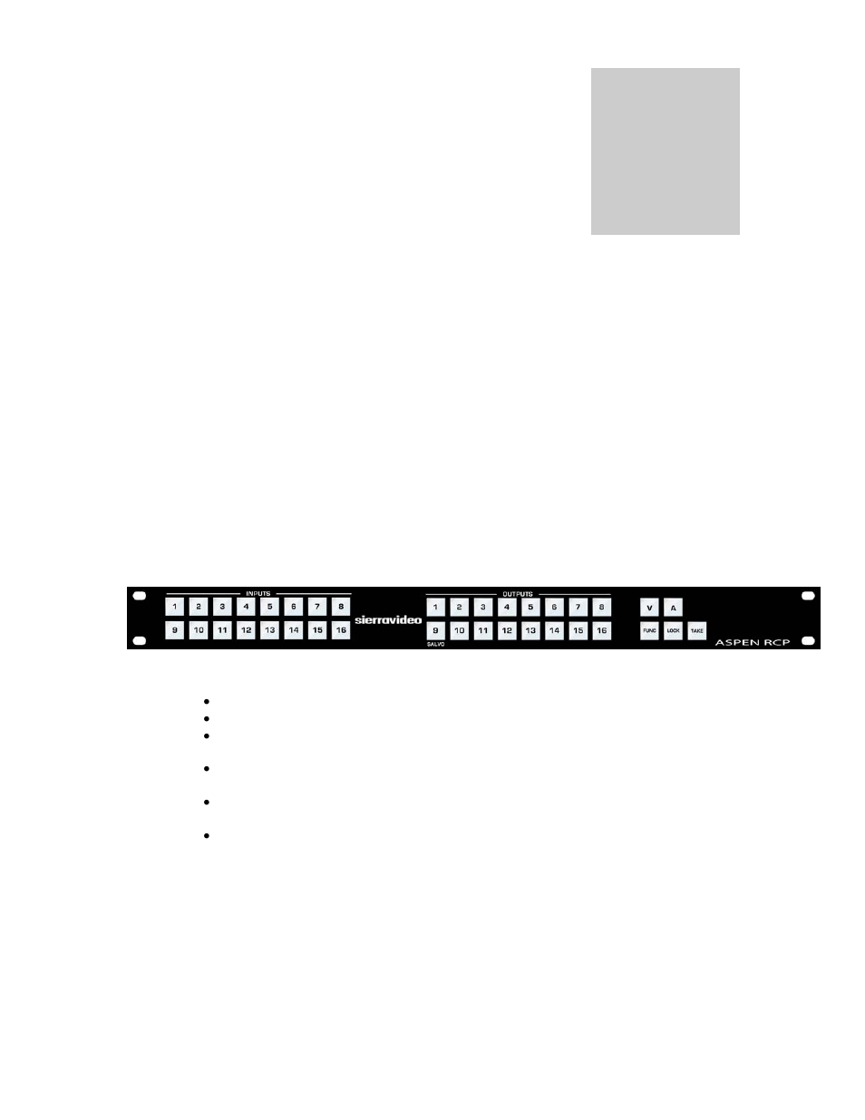 Operation, Introduction, Rcp control panel operation | Chapter | Sierra Video RCP-1616 User Manual | Page 33 / 50
