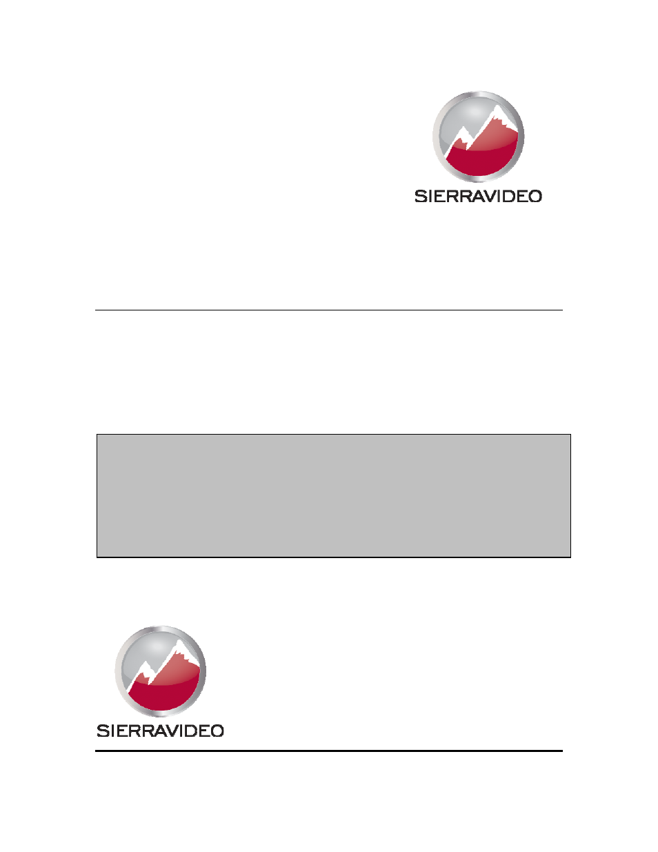 Sierra Video SCP-20 User Manual | 18 pages