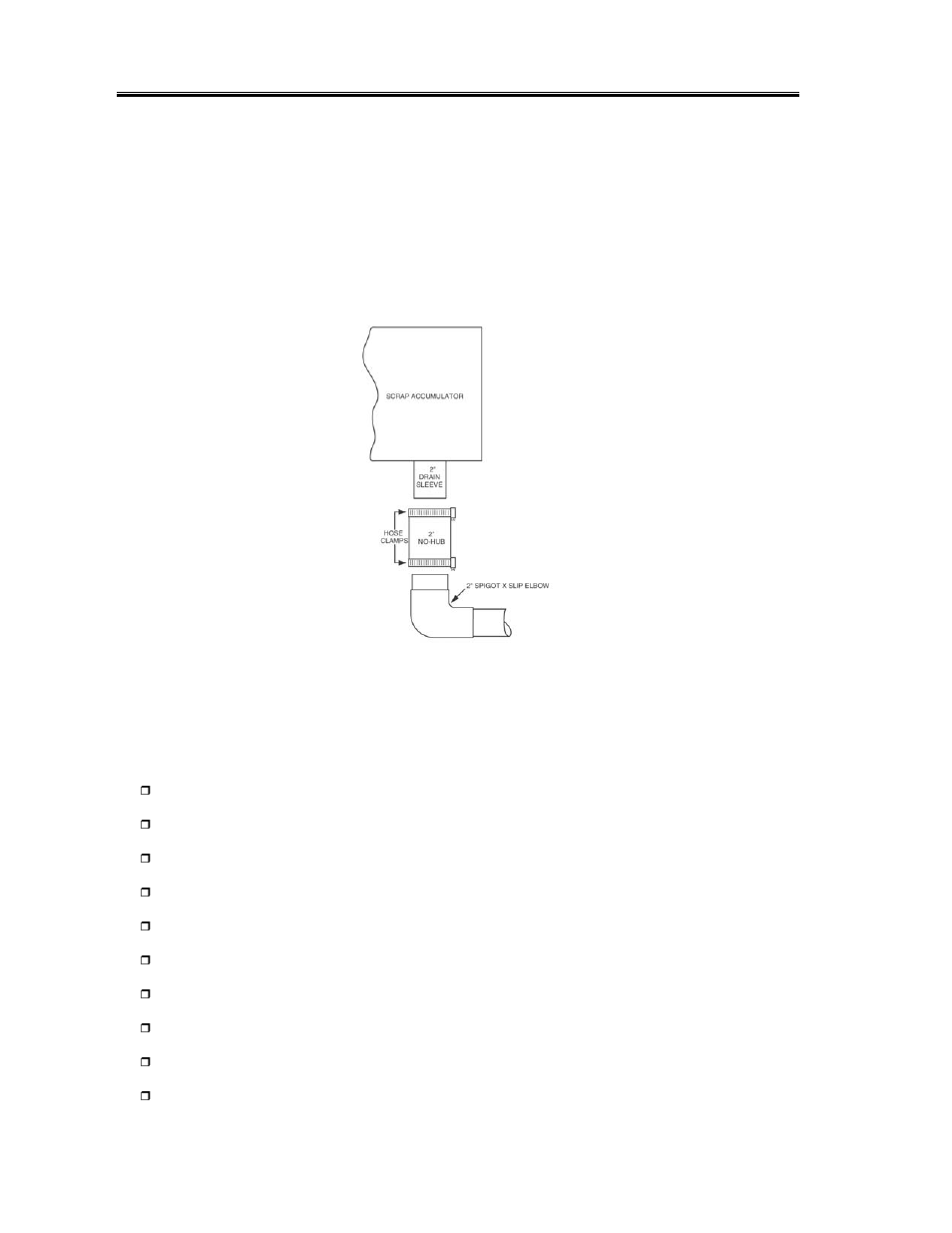 Connecting the scrap accumulator and drain, Installer’s checklist, Getting started | CMA Dishmachines AH/B/C/S User Manual | Page 9 / 14