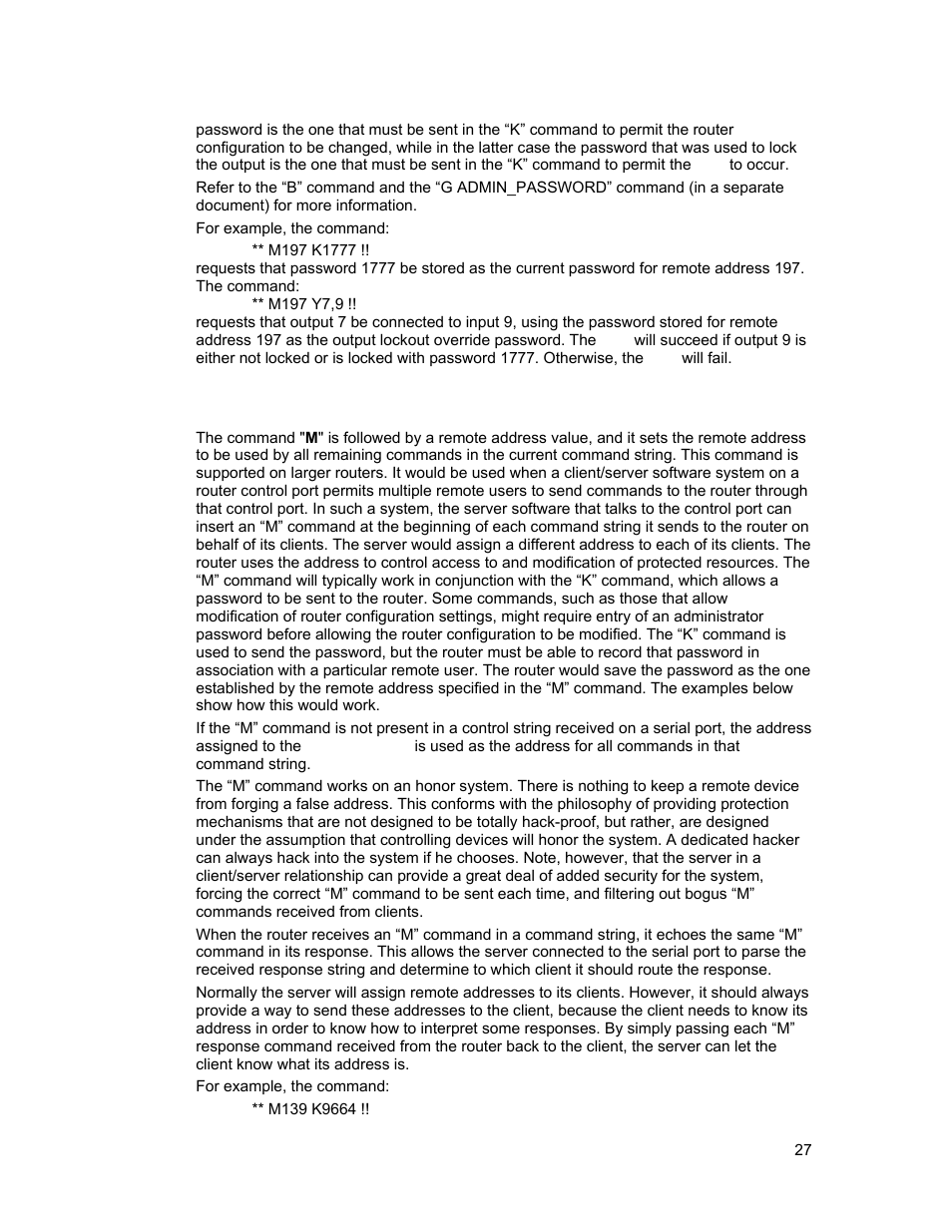 M”: set remote address | Sierra Video Tahoe Series 16 User Manual | Page 33 / 78