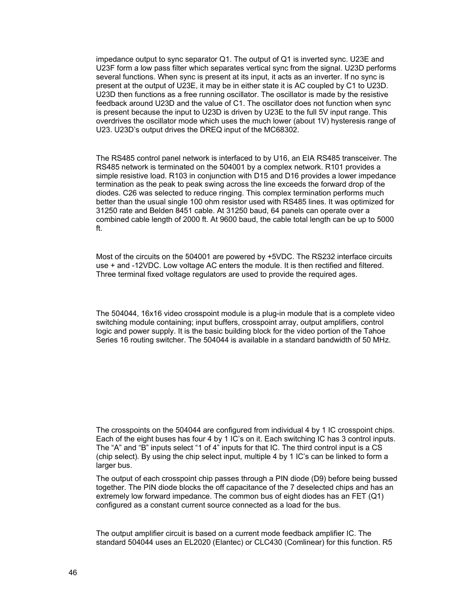 Sierra Video Tahoe Series 16 User Manual | Page 52 / 78