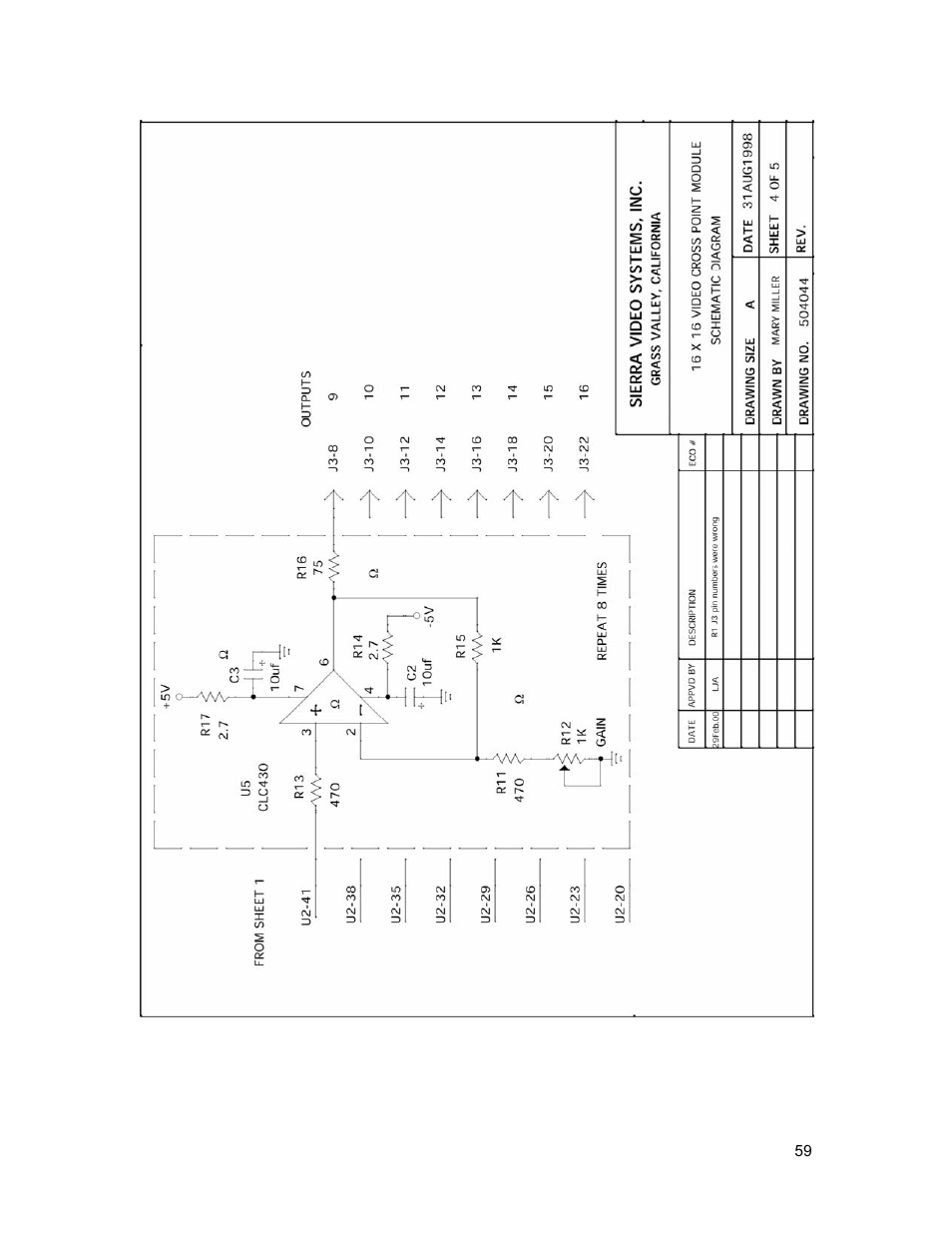 Sierra Video Tahoe Series 16 User Manual | Page 65 / 78