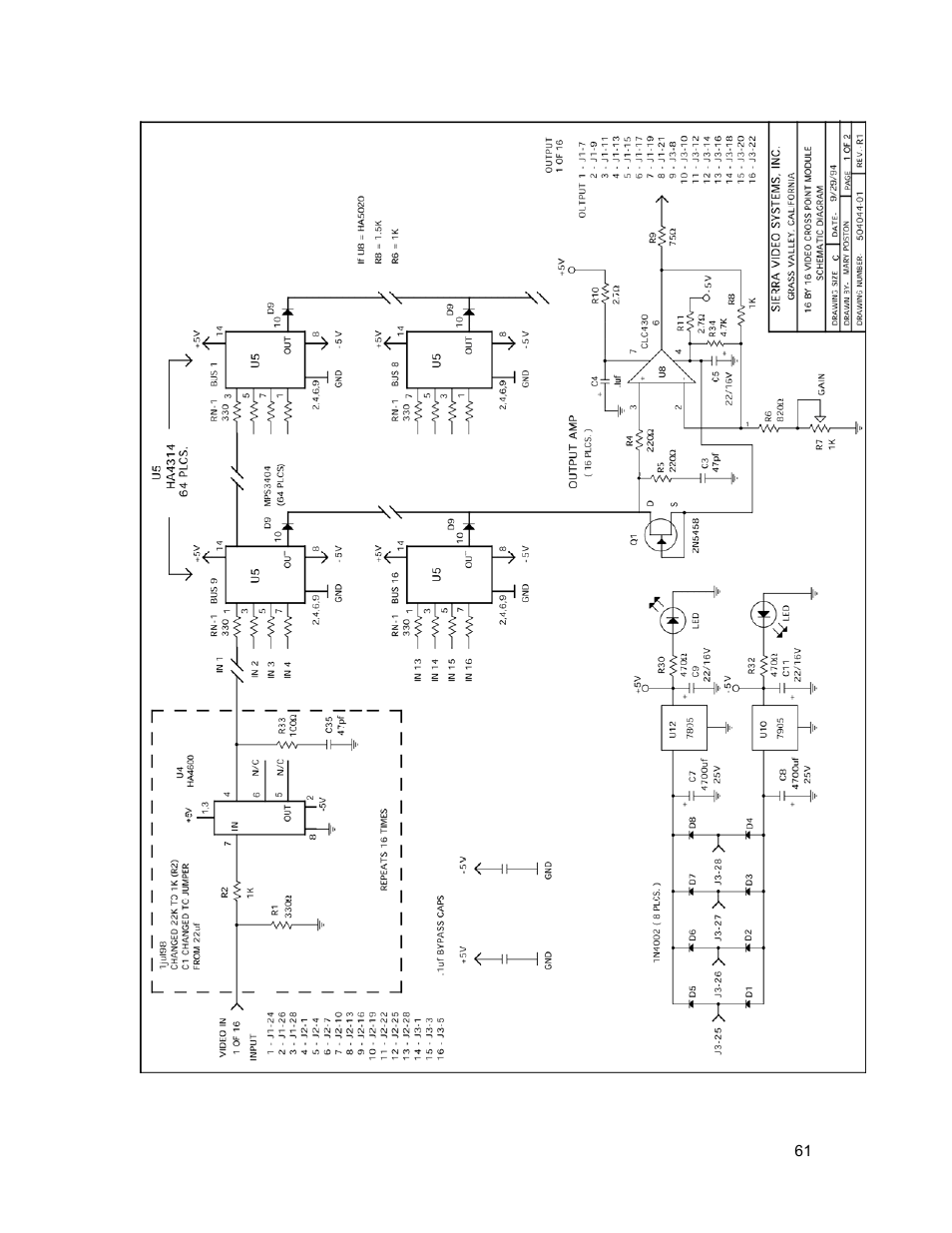 Sierra Video Tahoe Series 16 User Manual | Page 67 / 78