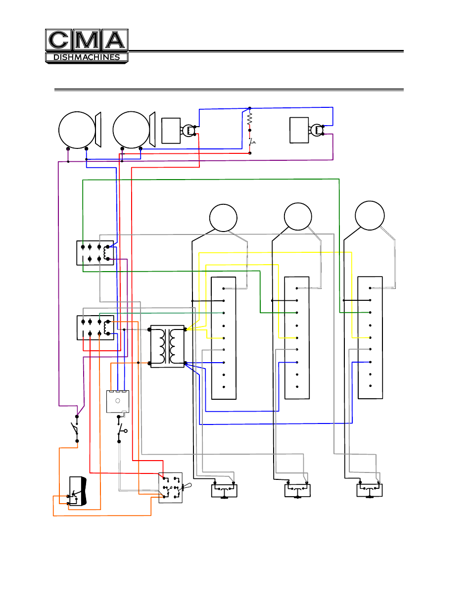 Electrical diagram, Page, 24 v | CMA Dishmachines MODEL GL-C User Manual | Page 11 / 11