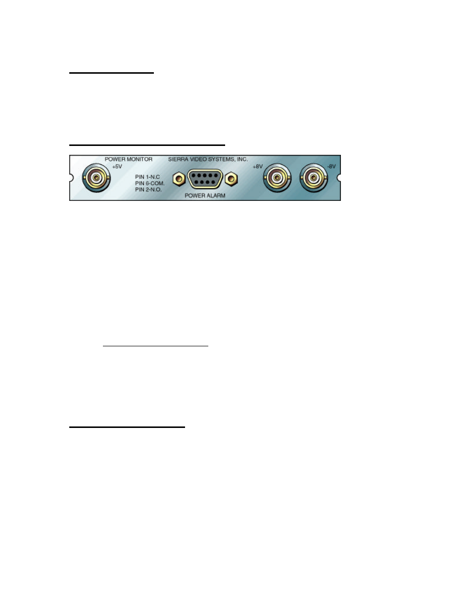 Introduction, Peripheral connections, Internal jumpers | Sierra Video 507105-00 User Manual | Page 2 / 3