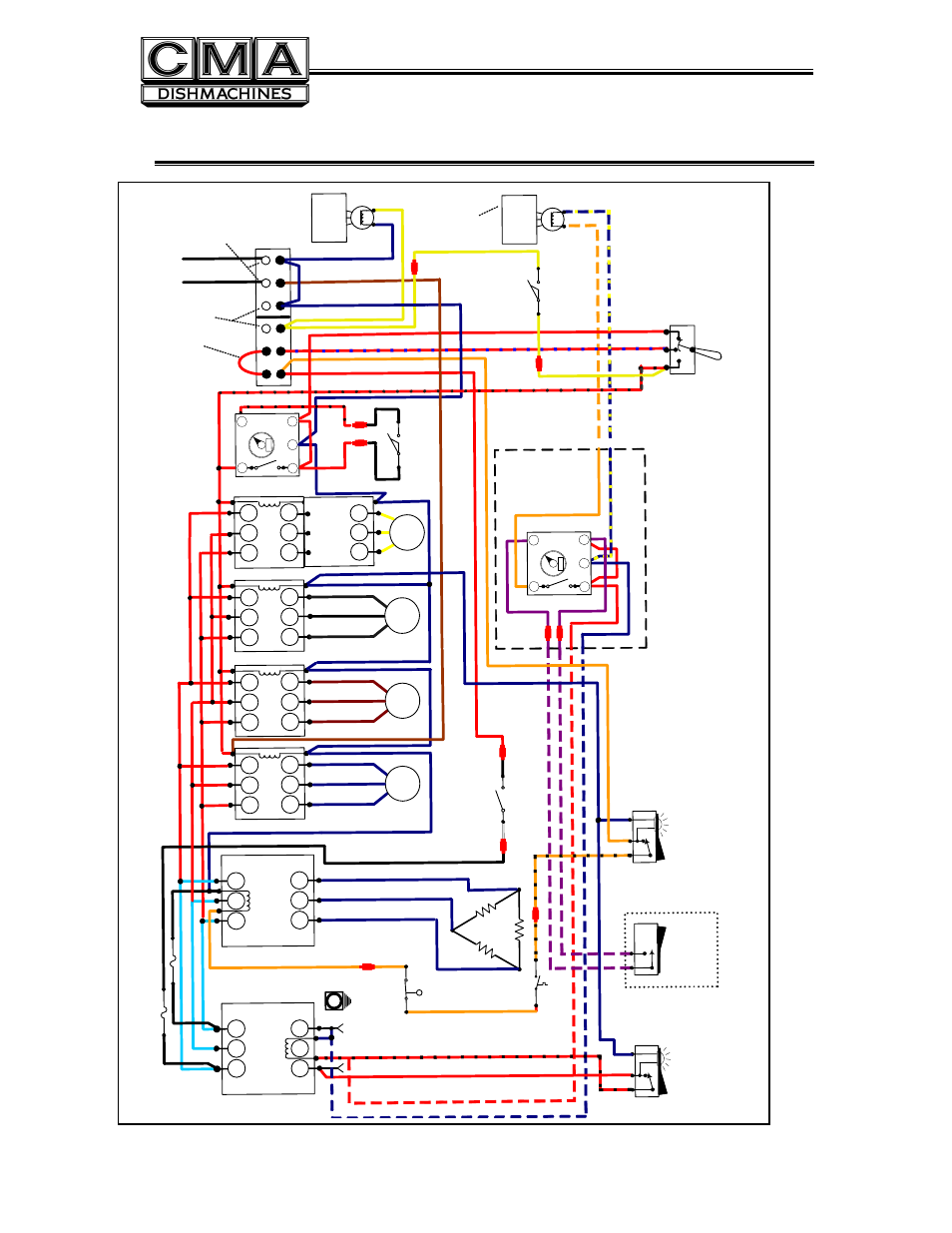 Electrical diagram, Operation, Page | CMA Dishmachines CMA-66 User Manual | Page 26 / 26