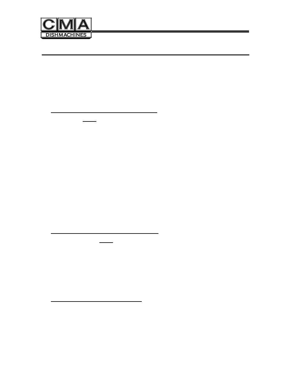 Customer notice, Cma-180uc installation guidelines | CMA Dishmachines CMA-180UC User Manual | Page 23 / 25