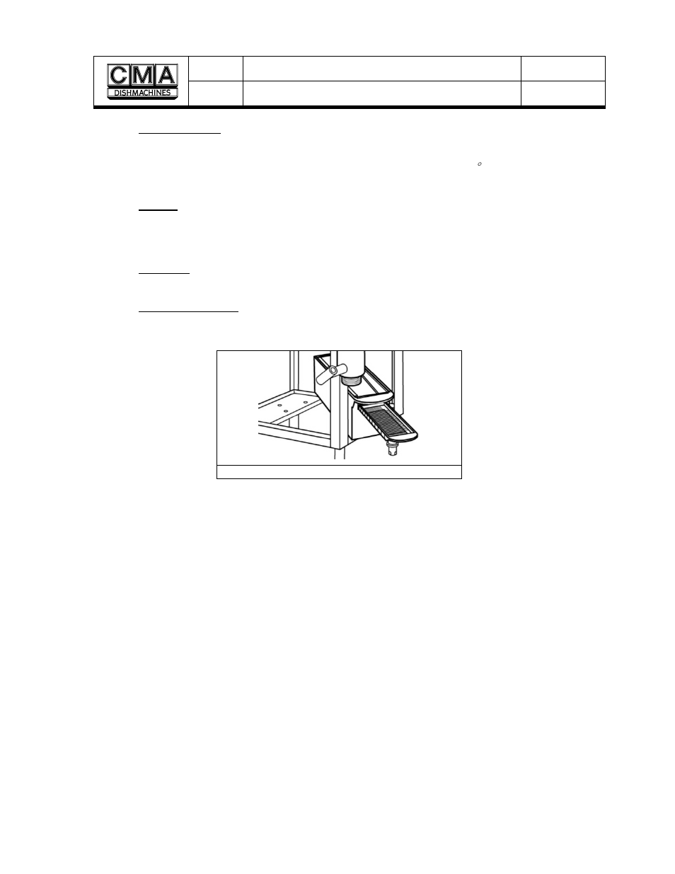 Check operations, Cleanup, Empty the scrap tray | Empty scrap tray | CMA Dishmachines EAH/EC User Manual | Page 12 / 19