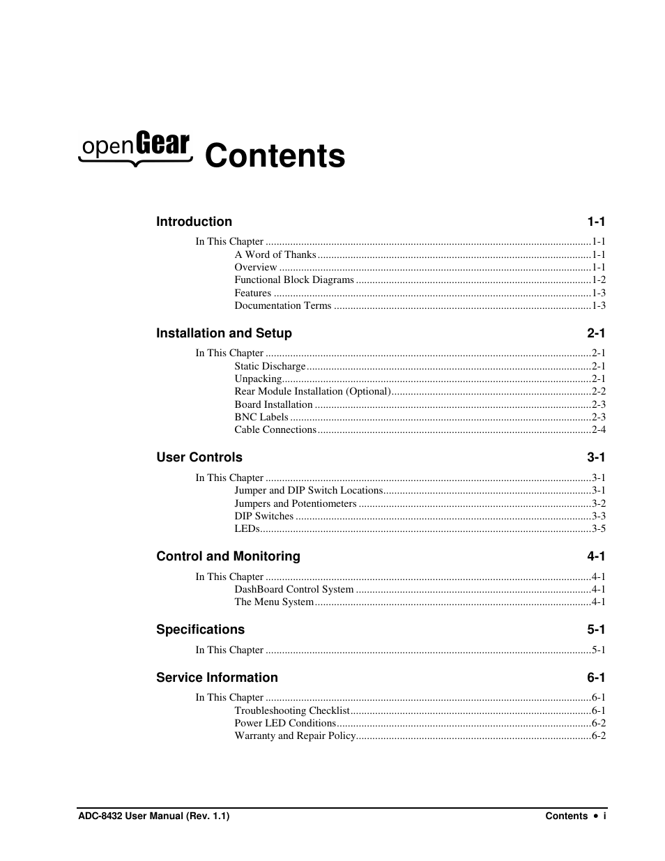 Sierra Video ADC-8432 User Manual | Page 7 / 33